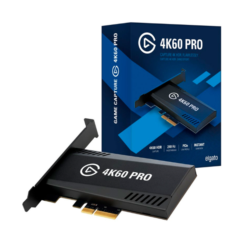 Elgato 4K60 Pro MK.2, Internal Capture Card, Stream and Record 4K60 HDR10 with ultra-low latency on PS5, PS4 Pro, Xbox Series X/S, Xbox One X, in OBS, Twitch, YouTube, for PC